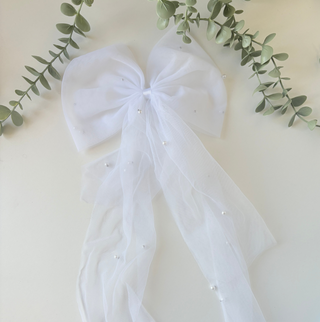 Luxury Hen Party Hair Bow with Pearl Detail