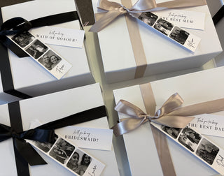 Luxe Ribbon Box with Photo Tag & Any Message