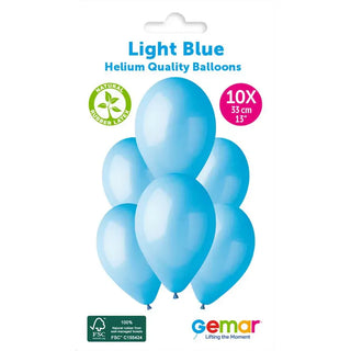 13" Latex Light Blue Balloons (10pk)