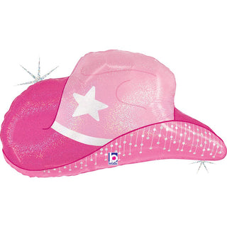 Pink Cowgirl Hat Balloon - 26inch