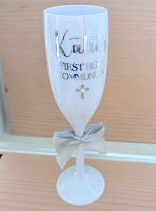 Communion - Personalised White Flute