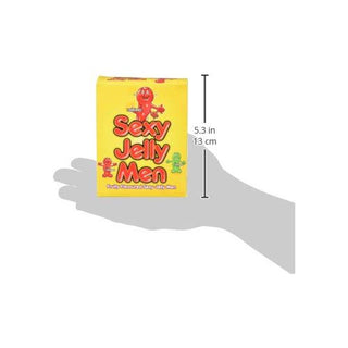 Box of Jelly Sexy Men featuring colourful, fruity flavoured jelly sweets shaped like men, ideal for hen parties and novelty gifts.