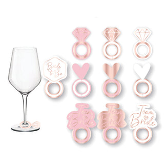 Team Bride Prosecco Glass Markers