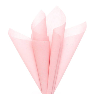 6 Tissue Sheets,  Glitter Pink
