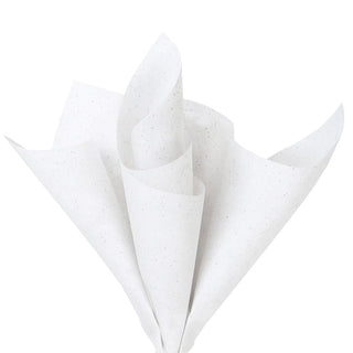 6 Tissue Sheets,  Glitter White