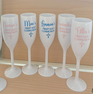 Communion - Personalised White Flute