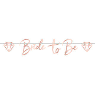 Team Bride  Paper Letter Banner Bride to Be