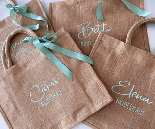Personalised Burlap Tote Bags