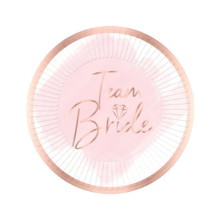 Team Bride Paper Plates 23cm - (8)
