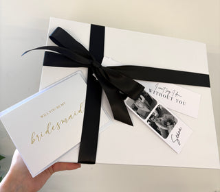 Luxe Ribbon Box with Photo Tag & Any Message