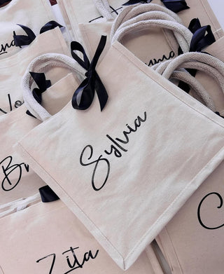 Personalised Cotton Tote Bags - Small