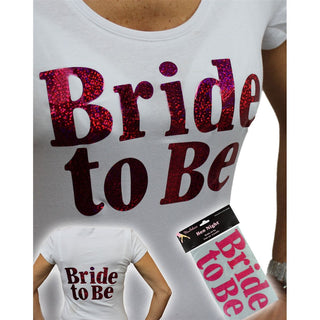 Iron on Transfer, Large Pink Bride to  be