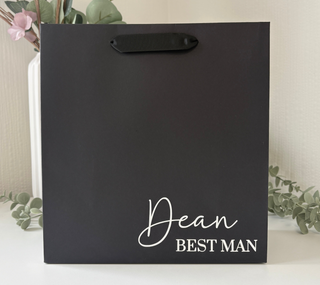 Personalised Gift Bag - Medium Black
