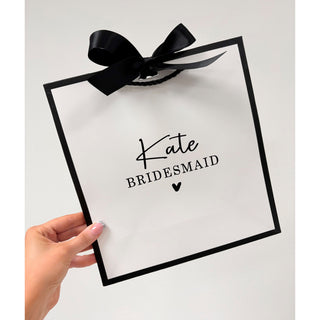 Personalised B&W Large Bag - Luxe Range