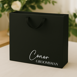 Personalised Gift Bag - Large Black