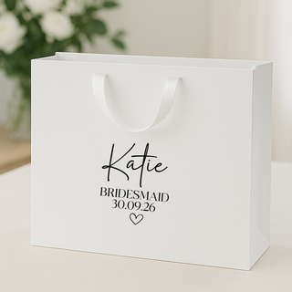 Personalised Gift Bag - Large White