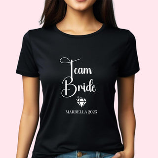 Personalised Black T-shirt - Style C