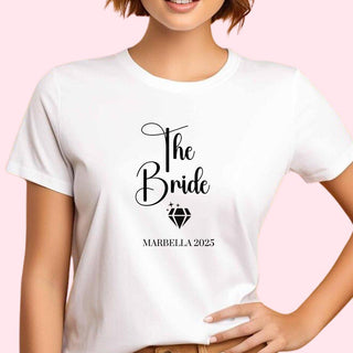 Personalised White T-shirt - Style C