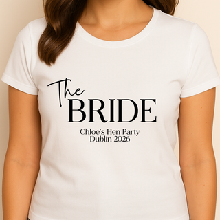 Personalised White T-shirt - The Classic