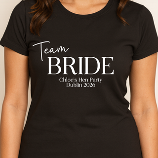 Personalised Black T-shirt - The Classic