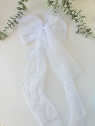 Luxury Hen Party Hair Bow with Pearl Detail