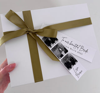 Luxe Ribbon Box with Photo Tag & Any Message