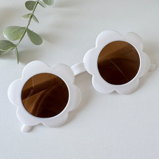 White Floral Sunglasses - Kids