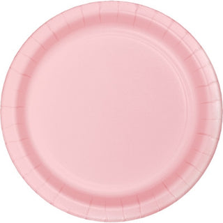 Lovely Pink 9" Round Plates ( Pack of 16)