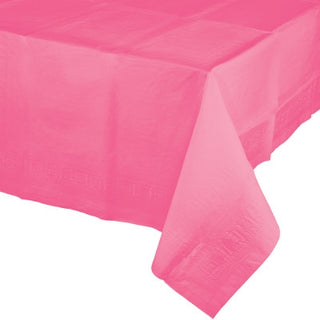 Fuschia Pink Plastic Tablecover