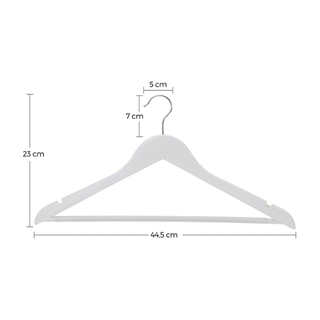 Slightly Imperfect White Hanger (silver hook)