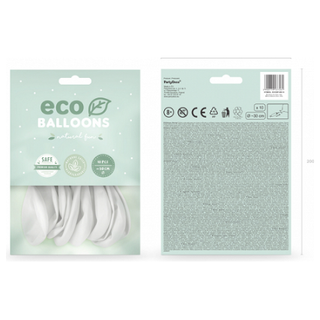 White Eco Balloons - 10 pack