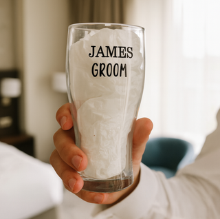 Personalised Team Groom Gift Set - Pint