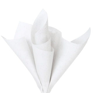 6 Tissue Sheets,  Glitter White
