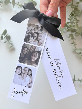 Photo Gift Tag with Any Message & Ribbon