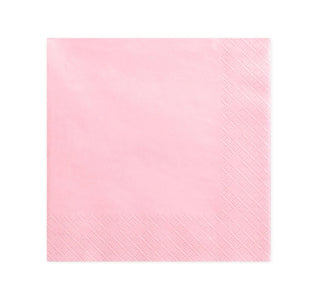 Light Pink 33cm 2 Ply Napkins x 16