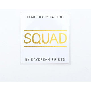 Gold Temporary Tattoo, Squad (1)