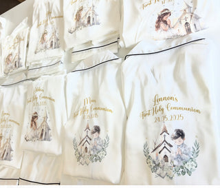 Communion - Personalised White Pj's