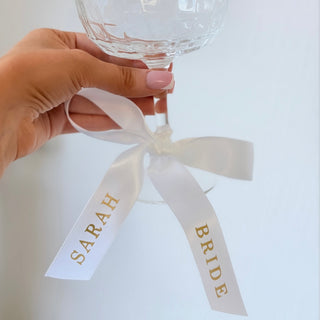 Personalised Ribbon Champagne Coupe
