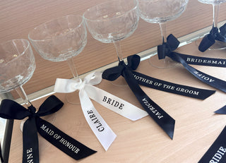 Personalised Ribbon Champagne Coupe