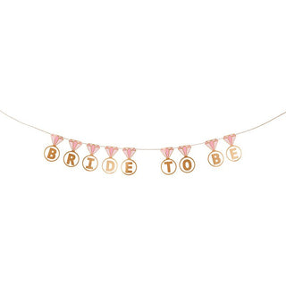 Bride to be Banner with Rings