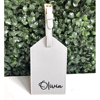 Personalised Luggage Tag - Grey