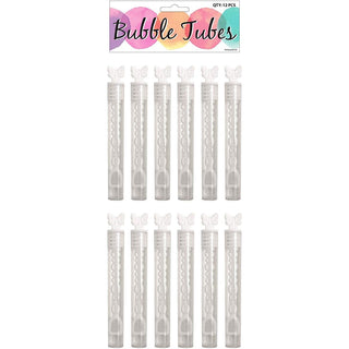 White Wedding Heart Bubbles 12 bubbles