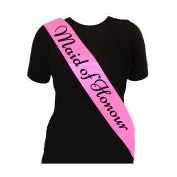 Sash Pale Pink Maid of Honour