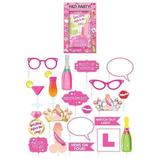 20 Photo Booth Props - Hen Party