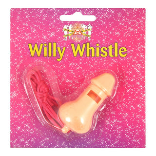 Willy Whistle 7cm on Pink Cord