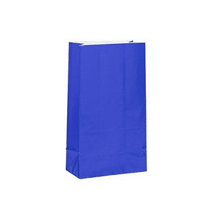 Party Bag, Royal Blue with Handles, 14Wx21Lx7Dcm