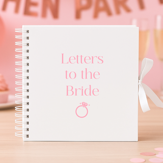 Personalised Hen Party Guest Book - White