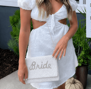 Bride Beaded Clutch Bag
