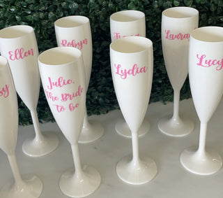 Personalised Bridal Champagne Flute - Bride to Be