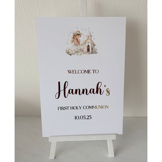 Personalised Communion Welcome Sign Ireland